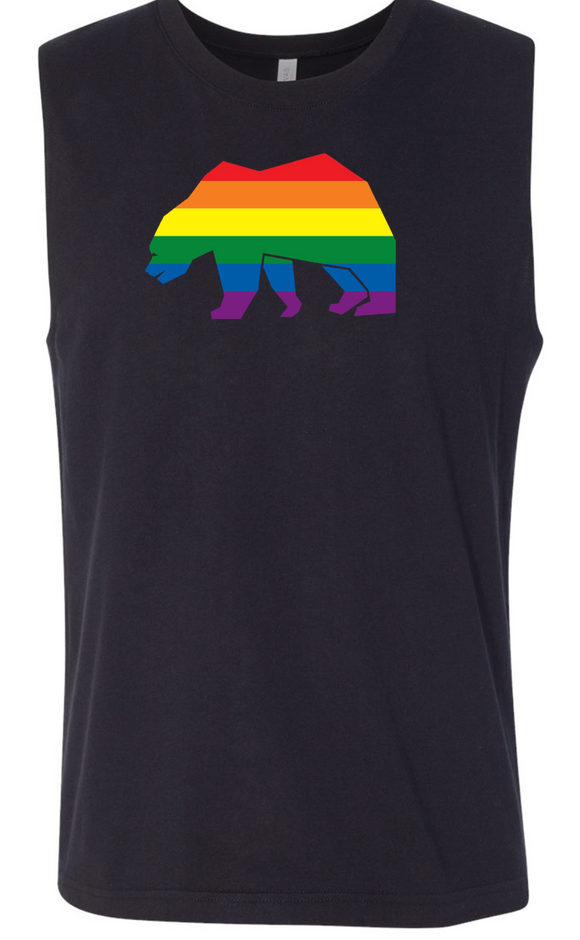 Rainbow Pride Bear Sleeveless T-shirt