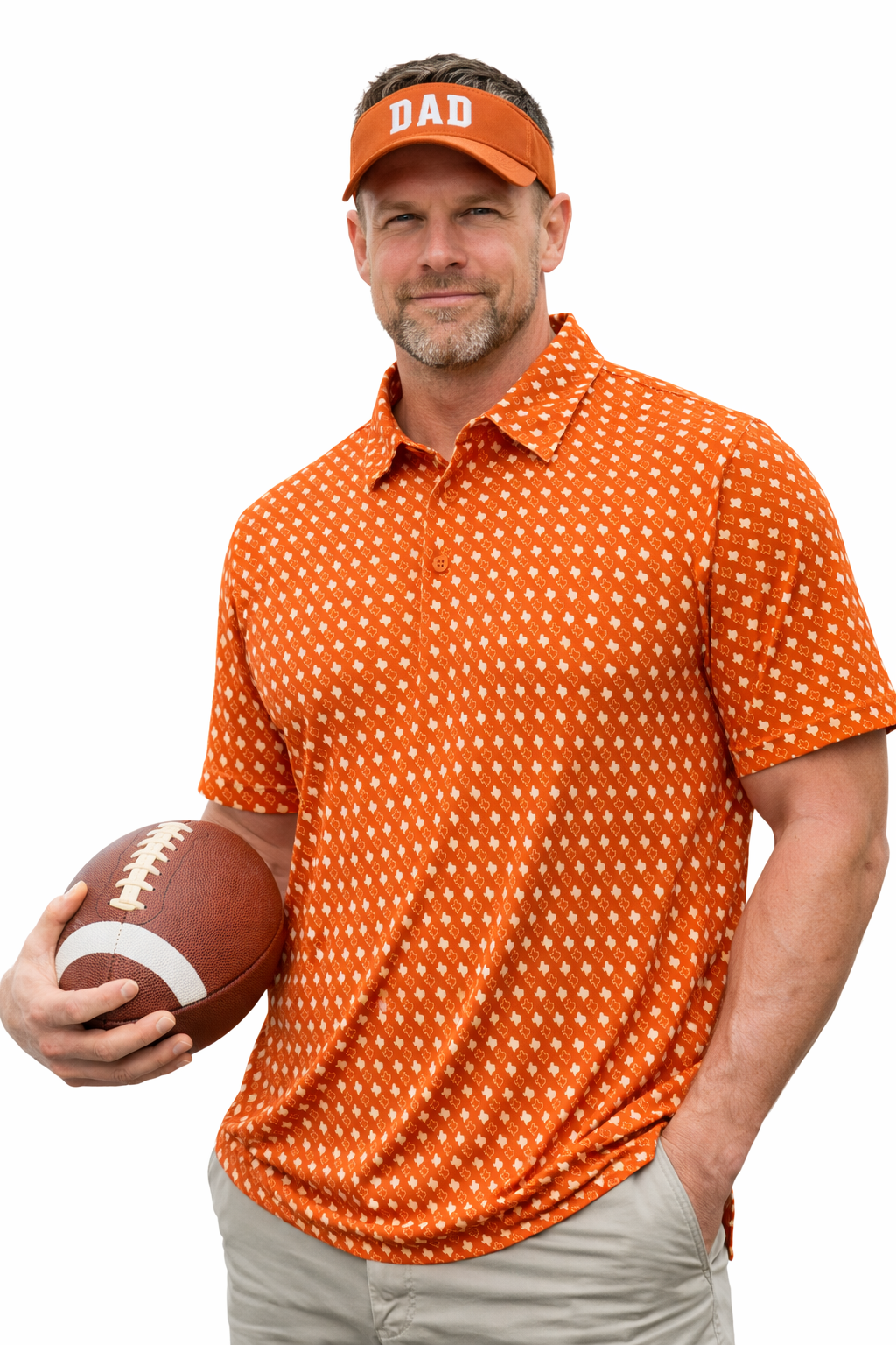 Texas State Dark Orange Performance Polo