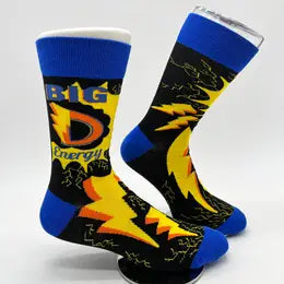 BIG D ENERGY Men's Novelty Crew Socks