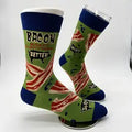 BACON MAKES EVERYTHING BETTER Men's Novelty Crew Socks