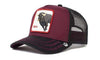 BULL  Retro Trucker 2-Tone By Snapback - CARDINAL & BLACK