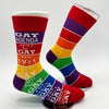 Gay Agenda   Men's Novelty Crew Socks