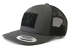 Retro Trucker 2-Tone Pull Patch Hat By Snapback - Charcoal and Black