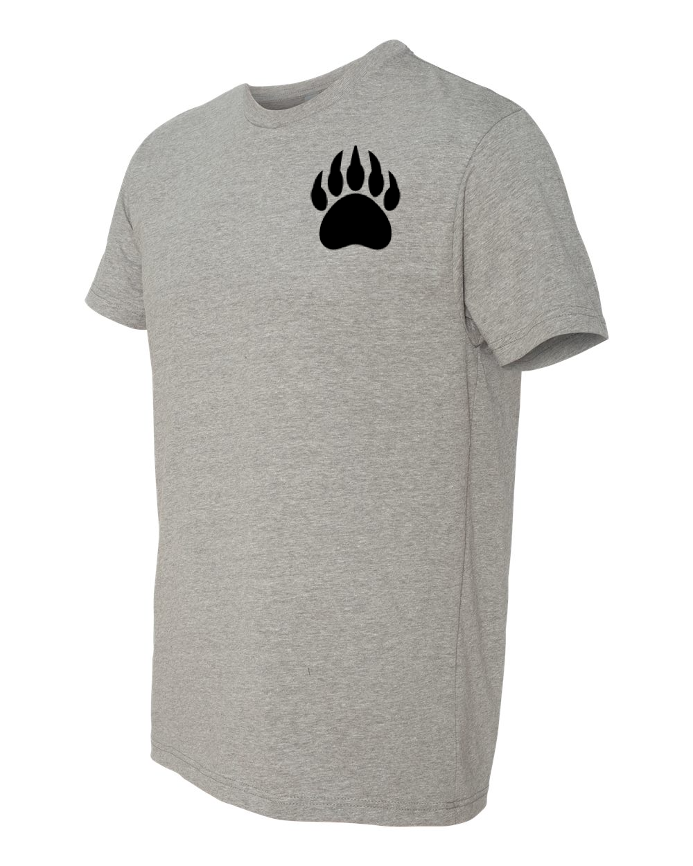 Left Chest Paw Light Heather T-shirt