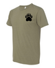 Left Chest Paw Military Heather T-shirt