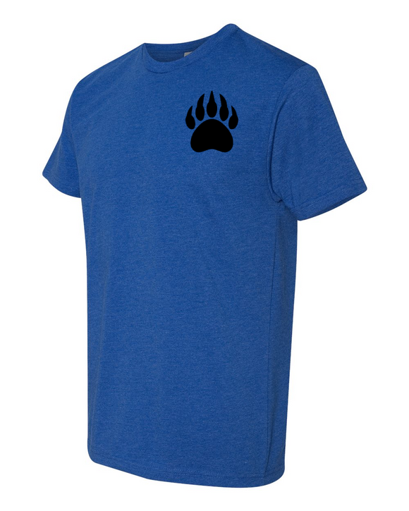 Left Chest Paw Royal Heather T-shirt
