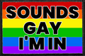 Sounds Gay I'm IN - Removable Patch