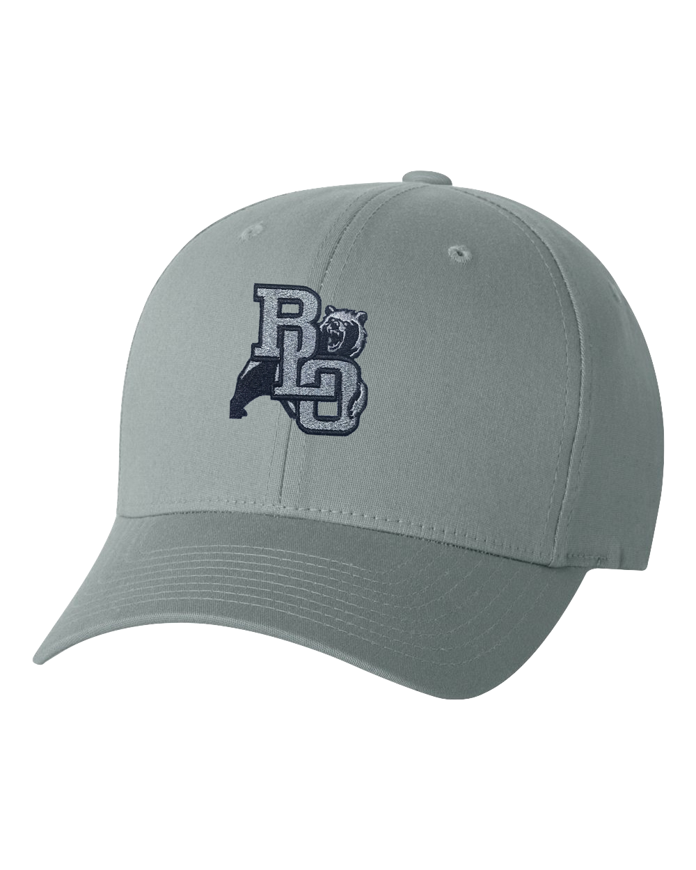 BLO Embroidered Grey Flex Fit Hat