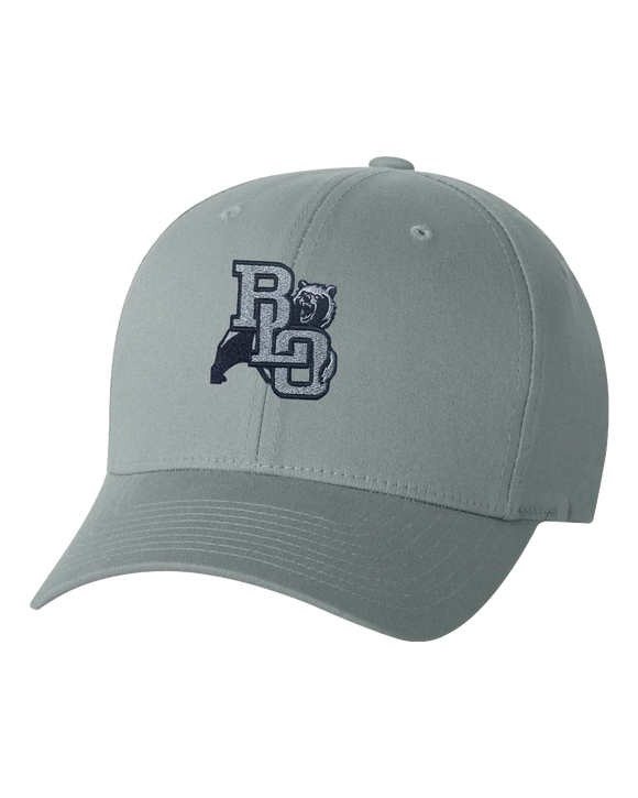 BLO Embroidered Grey Flex Fit Hat