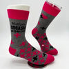 Multiple Orgasm Donor  Men's Novelty Crew Socks