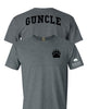 Left Chest Paw Guncle on Back T-shirt by Bear Life Outfitters