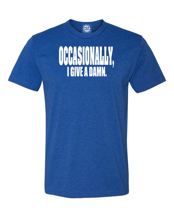 OCCASIONALLY. I GIVE A DAMN. T-shirt