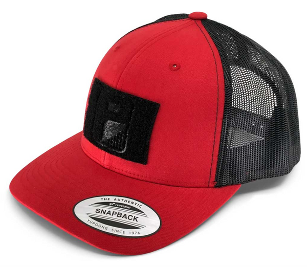 Retro Trucker Hat - Red and Black