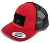 Retro Trucker Hat - Red and Black